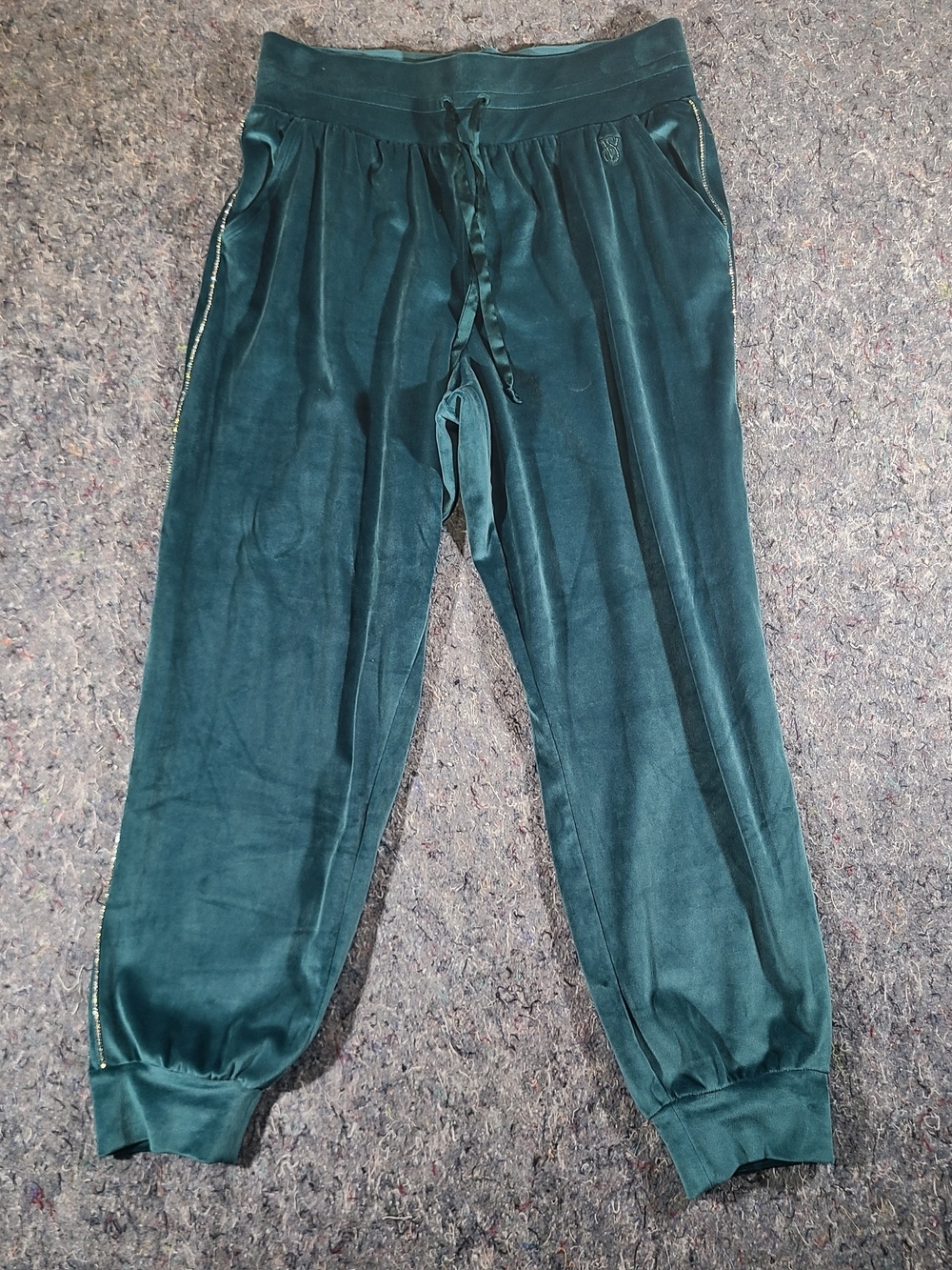 Victoria's Secret On Point Velour Tracksuit Set XL Hoodie L Joggers Y2K - Picture 2 of 11